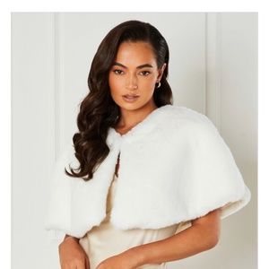 Faux Fur Cape
